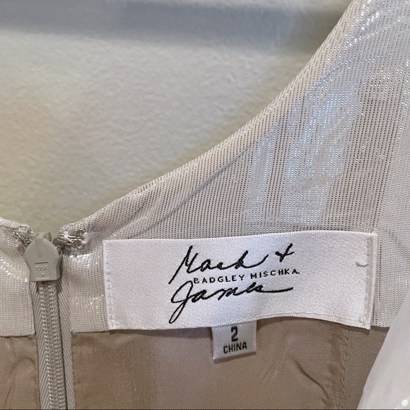 Badgley Mischka Linen Sequin Dress - Picture 7 of 12